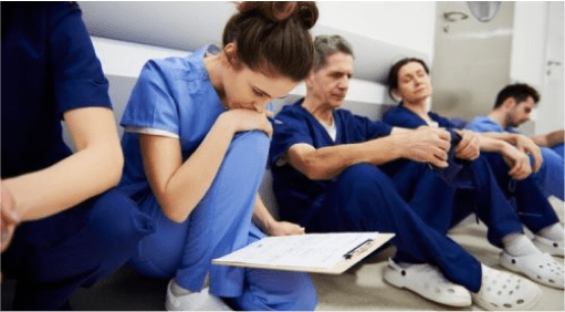 exhausted doctors
